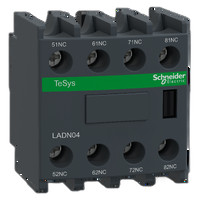 Blocco contatti ausiliari TeSys - 4NC - Morsetti a vite