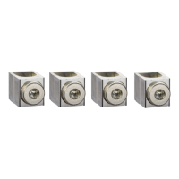 4 morsetti in alluminio - per 1 cavo 25..95 mm 2 - INS250. NSX100..250