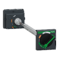 Manovra rotativa rinviata. ComPacT NSX100/160/250 retraibile. manovra nera.