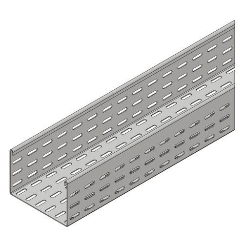 Passerella tipo AR -  Zincato a caldo -  ELEMENTO RETTILINEO  150 x 100 x L=3000 mm sp= 1.5 mm  - asolata e ribordata