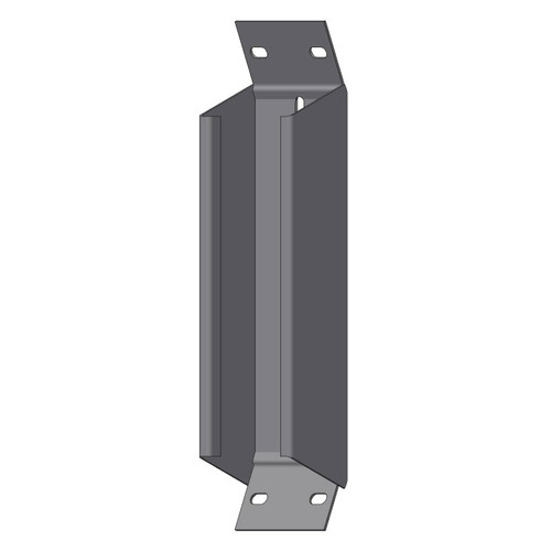 Passerella tipo AR -  Zincato a caldo -  45° CURVA SALITA 75 x 50 x R=150 mm sp= 1.5 mm  - asolata e ribordata