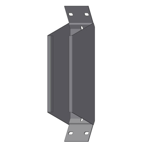 Passerella tipo AR -  Zincato a caldo -  45° CURVA SALITA 75 x 75 x R=150 mm sp= 1.5 mm  - asolata e ribordata