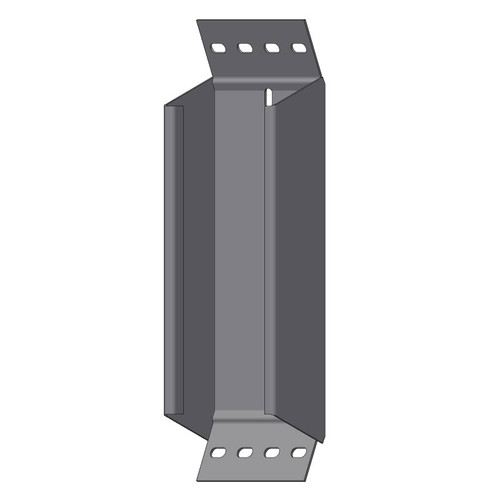 Passerella tipo AR -  Zincato a caldo -  45° CURVA SALITA 100 x 50 x R=150 mm sp= 1.5 mm  - asolata e ribordata