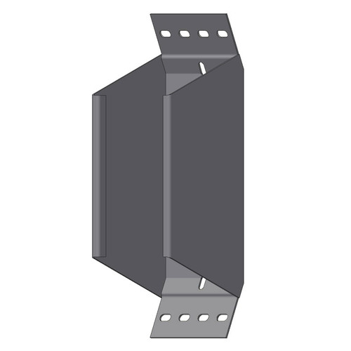 Passerella tipo AR -  Zincato a caldo -  45° CURVA SALITA 100 x 100 x R=150 mm sp= 1.5 mm  - asolata e ribordata