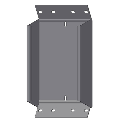 Passerella tipo AR -  Zincato a caldo -  45° CURVA SALITA 200 x 50 x R=150 mm sp= 1.5 mm  - asolata e ribordata