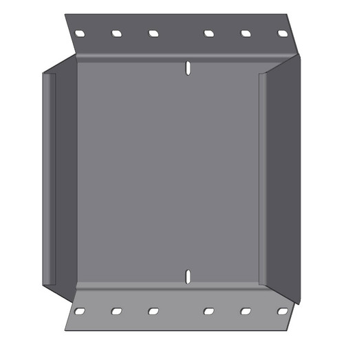 Passerella tipo AR -  Zincato a caldo -  45° CURVA SALITA 300 x 50 x R=150 mm sp= 1.5 mm  - asolata e ribordata