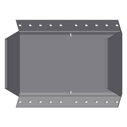 Passerella tipo AR -  Zincato a caldo -  45° CURVA SALITA 500 x 75 x R=150 mm sp= 1.5 mm  - asolata e ribordata