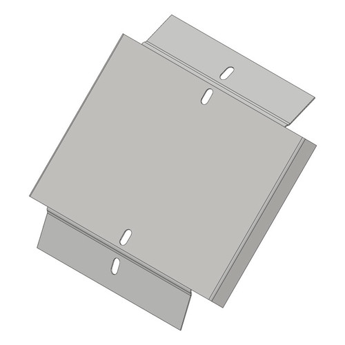 Passerella tipo CA -  Zincato a caldo -  45° CURVA DISCESA 200 x 20 x R=150 mm sp= 1 mm  - asolata e ribordata