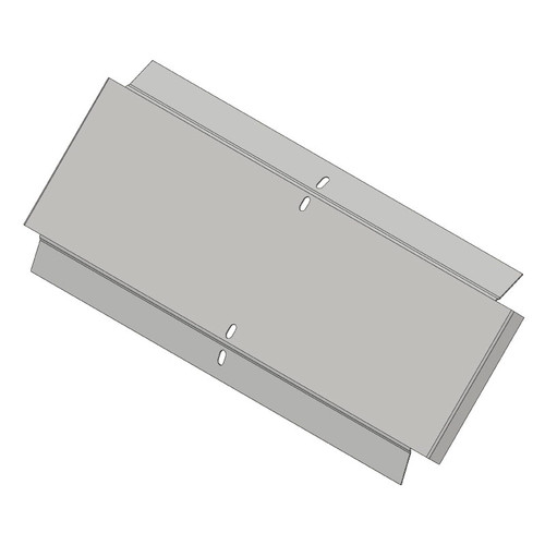 Passerella tipo CA -  Zincato a caldo -  45° CURVA DISCESA 500 x 20 x R=150 mm sp= 1 mm  - asolata e ribordata