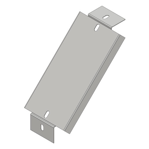 Passerella tipo CA -  Zincato a caldo -  45° CURVA SALITA 100 x 20 x R=150 mm sp= 1 mm  - asolata e ribordata