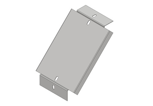 Passerella tipo CA -  Zincato a caldo -  45° CURVA SALITA 150 x 20 x R=150 mm sp= 1 mm  - asolata e ribordata