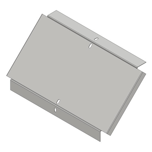 Passerella tipo CA -  Zincato a caldo -  45° CURVA SALITA 400 x 20 x R=150 mm sp= 1 mm  - asolata e ribordata