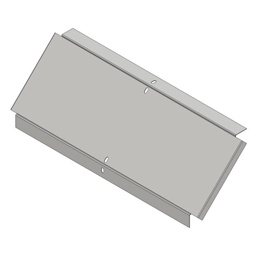 Passerella tipo CA -  Zincato a caldo -  45° CURVA SALITA 600 x 20 x R=150 mm sp= 1 mm  - asolata e ribordata