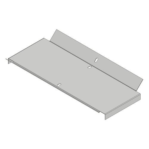 Passerella tipo CA -  Zincato a caldo -  90° CURVA SALITA 400 x 20 x R=150 mm sp= 1 mm  - asolata e ribordata