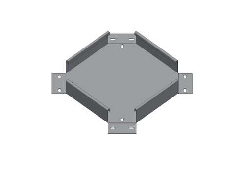 Passerella tipo AR -  Zincato a caldo -  INCROCIO 75 x 50 x R=150 mm sp= 1.5 mm  - asolata e ribordata