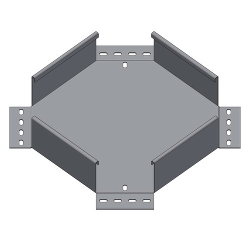Passerella tipo AR -  Zincato a caldo -  INCROCIO 100 x 75 x R=150 mm sp= 1.5 mm  - asolata e ribordata
