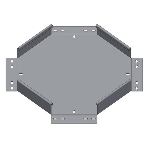 Passerella tipo AR -  Zincato a caldo -  INCROCIO 150 x 50 x R=150 mm sp= 1.5 mm  - asolata e ribordata