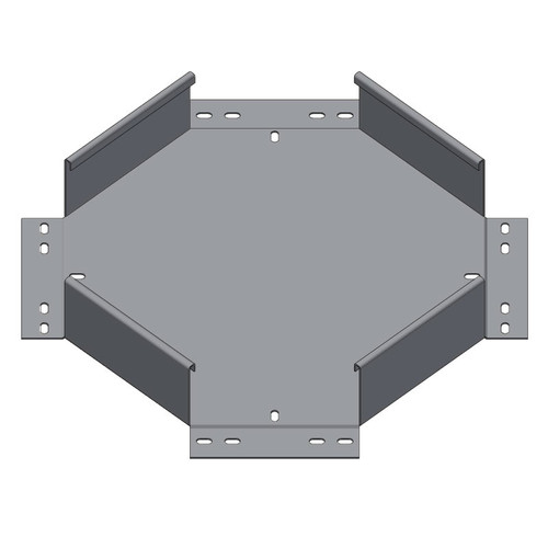 Passerella tipo AR -  Zincato a caldo -  INCROCIO 150 x 75 x R=150 mm sp= 1.5 mm  - asolata e ribordata
