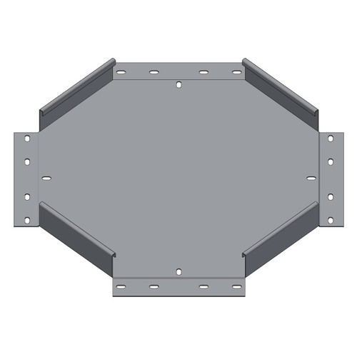 Passerella tipo AR -  Zincato a caldo -  INCROCIO 200 x 50 x R=150 mm sp= 1.5 mm  - asolata e ribordata