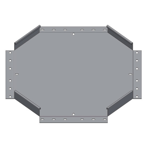 Passerella tipo AR -  Zincato a caldo -  INCROCIO 300 x 50 x R=150 mm sp= 1.5 mm  - asolata e ribordata