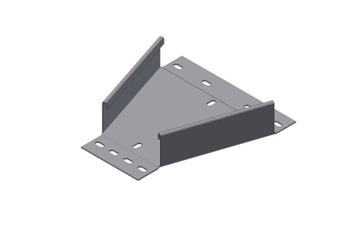 Passerella tipo AR -  Zincato a caldo -  RIDUZIONE 200 x 50 x B=100 mm sp= 1.5 mm  - asolata e ribordata