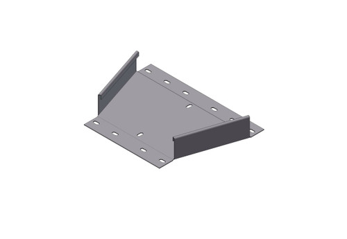 Passerella tipo AR -  Zincato a caldo -  RIDUZIONE 300 x 50 x B=200 mm sp= 1.5 mm  - asolata e ribordata