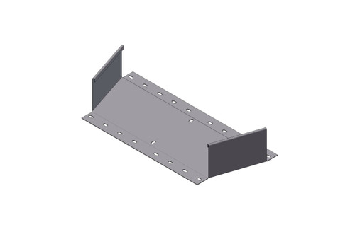 Passerella tipo AR -  Zincato a caldo -  RIDUZIONE 500 x 100 x B=400 mm sp= 1.5 mm  - asolata e ribordata