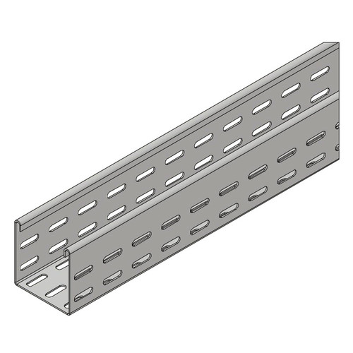 Passerella tipo AR -  Zincato a caldo -  ELEMENTO RETTILINEO  75 x 75 x L=3000 mm sp= 1.5 mm  - asolata e ribordata
