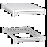 Telaio inferiore e superiore. Prismaset HD. per armadio elettrico L 300 P 500 mm. tetto