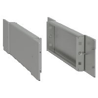 Pannello laterale zoccolo inox P500xH100 304L