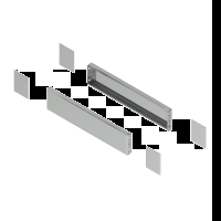 Pannelli laterali zoccolo inox P500xH100 304L PanelSeT