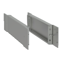 Pannello laterale zoccolo inox P600xH100 316L