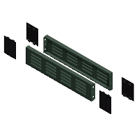 2 pannelli laterali ventilati per zoccolo 600x100 PanelSeT