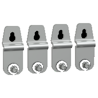 4 Staffe fix a parete Inox AISI 304L - PanelSeT SMX