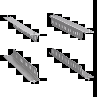 4 squadrette per Rack P600 PanelSeT