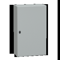 Cassetta in acciaio montata a parete. PanelSeT S3D con porta piena 1000x600x300