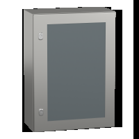 Armadio PanelSeT S3X. acciaio inox 304L. porta trasparente. 700x500x250mm. IP66