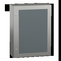 Armadio PanelSeT S3X. acciaio inox 304L. porta trasparente. 800x600x250mm. IP66