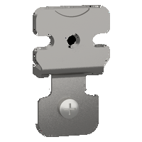 4 staffe di fissaggio a parete in Acciaio Inox AISI 304L per PanelSeT SBX