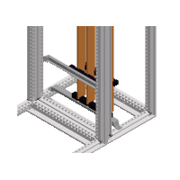 2 supporti sbarre verticali per 3200A con sbarre da 10 mm. . Spacial SF. Distanza tra le sbarre: