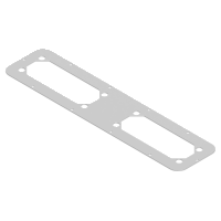 Piastra passacavi per membrane 545X130 Per PanelSeT S3D