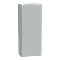 Armadio in poliestere. PanelSeT PLA. porta piena. totalmente chiuso. 1250x500x320mm.