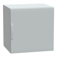 Armadio in poliestere. PanelSeT PLA. porta piena. totalmente chiuso. 750x750x620mm.