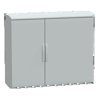 Armadio in poliestere. PanelSeT PLA. porta piena. tetto ventilato. 1000x1250x420 mm.