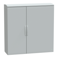 Armadio in poliestere. PanelSeT PLA. porta piena. tetto ventilato. 1250x1250x420 mm.