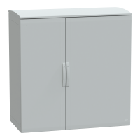 Armadio in poliestere. PanelSeT PLA. porta piena. tetto ventilato. 1250x1250x620 mm.