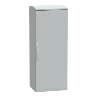 Armadio in poliestere. PanelSeT PLA. porta piena. tetto ventilato. 1250x500x420 mm. IP44.