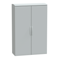 Armadio in poliestere. PanelSeT PLA. porta piena. tetto ventilato. 1500x1000x420 mm.