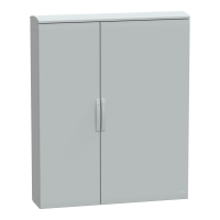 Armadio in poliestere. PanelSeT PLA. porta piena. tetto ventilato. 1500x1250x320 mm.