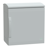 Armadio in poliestere. PanelSeT PLA. porta piena. tetto ventilato. 500x500x320mm. IP44.